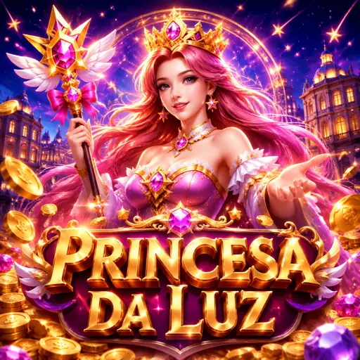 Slot Starlight Princess com personagem anime e símbolos brilhantes