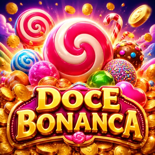 Slot Sweet Bonanza com frutas e balas coloridas em grid 6x5