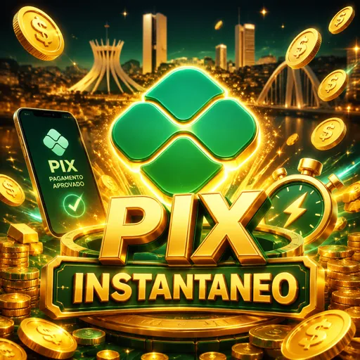 Comprovante de saque PIX instantâneo processado na www57vcom