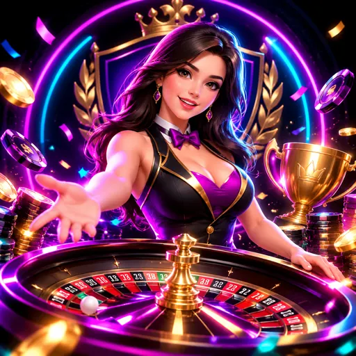 Mesa de roleta ao vivo com dealer real girando a roda em estúdio HD